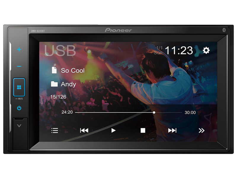 Pioneer DMH-A245BT AV Receiver - Weblink i-Phone Touchscreen Bluetooth USB