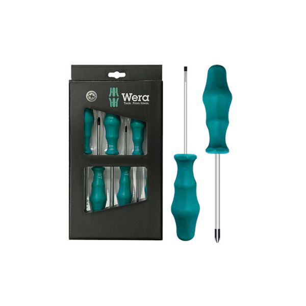 Wera - 6 Piece Classic Black Point Screwdriver Display Set