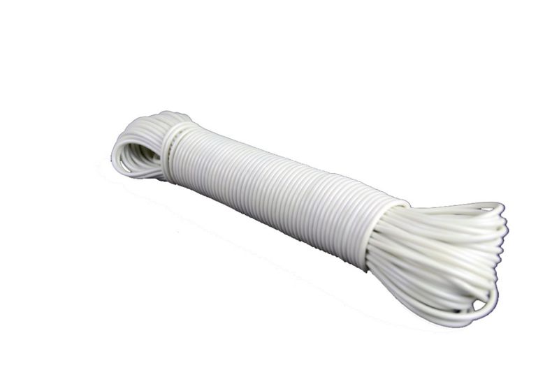Investify Heavy Duty White Coated Steel Core Washing Line 30m