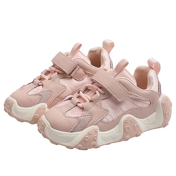 Olive Tree-Kids Chunky Retro Street Style Sneakers-Pink
