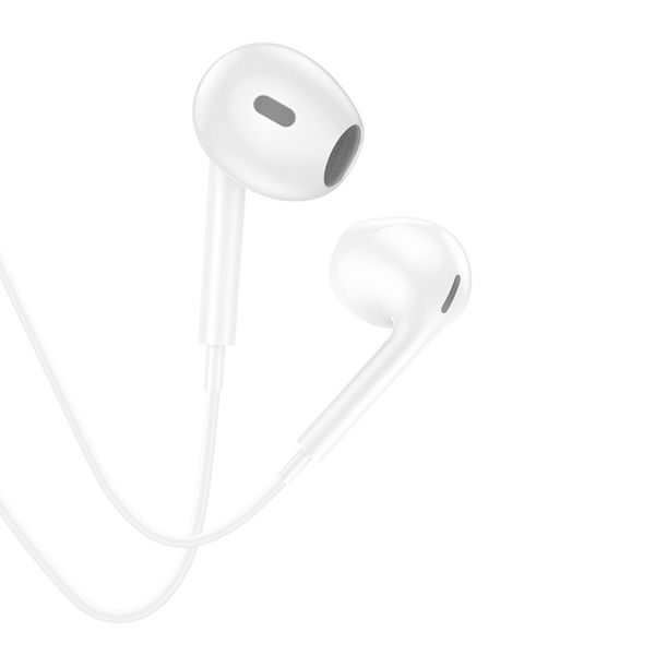 Semi-in-ear wired earphone with 3.5mm metal pin T60