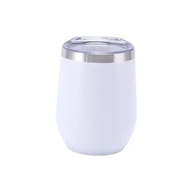 Vacuum Double Wall Mug Cute Egg Shaped Coffee Beer Wine Tumbler with Lid