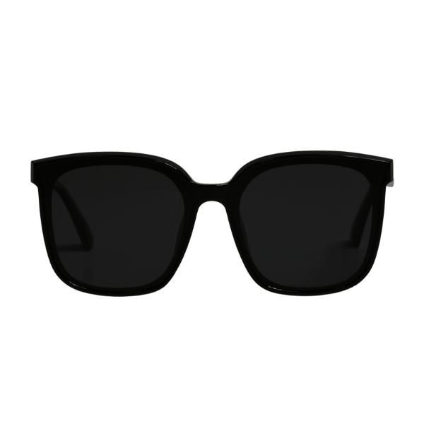 Superfine Santi Square Black Sunglasses