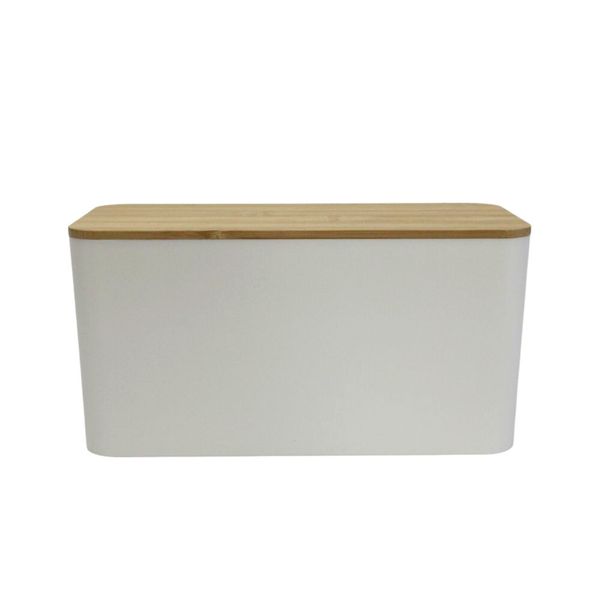 Cable Management Box With Wooden Lid