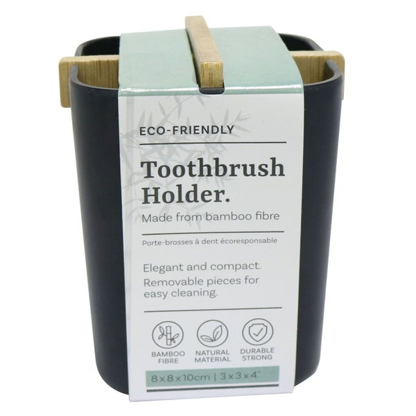 Eco-Friendly Bamboo Toothbrush Holder Set