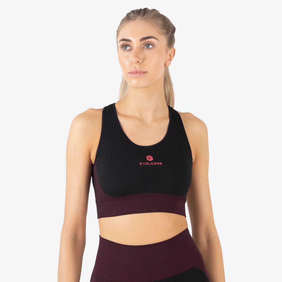 Skelcore Women's Seamless CrissCross LowMedium Support Sports Bra