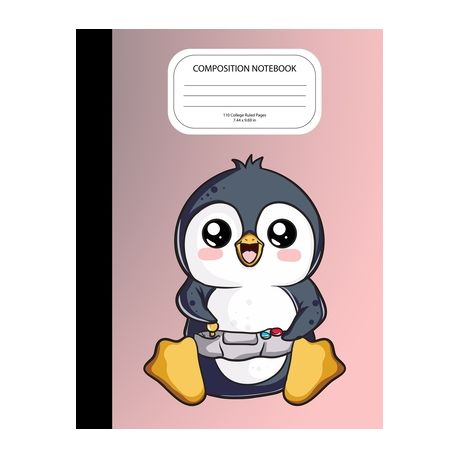 Composition Notebook: Cute Penguin Playing Video Games | Buy Online in  South Africa 