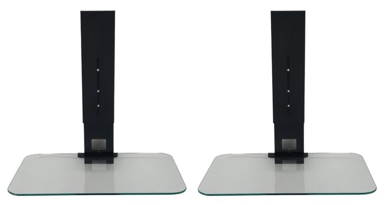Universal Glass Shelf For TV Wall Mount Bracket - 2 Pack
