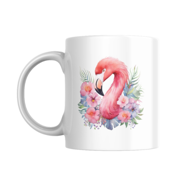 Branded Coffee Mug - Flamingo Face