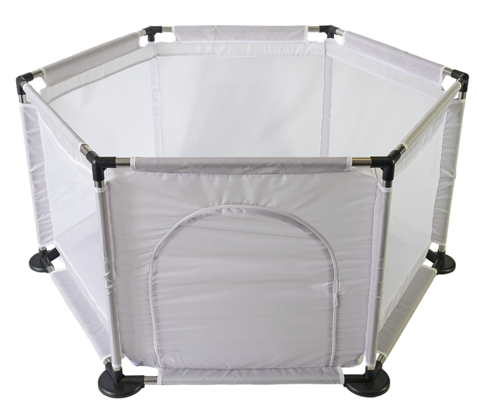 Hexagon Play Pen with Zipped Access Door &amp; Weather Resistant Fabric