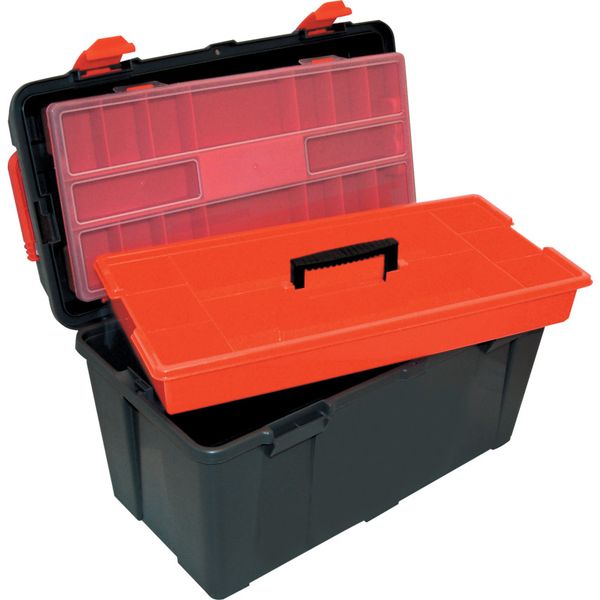 Tool Box With Tote Tray and Organiser