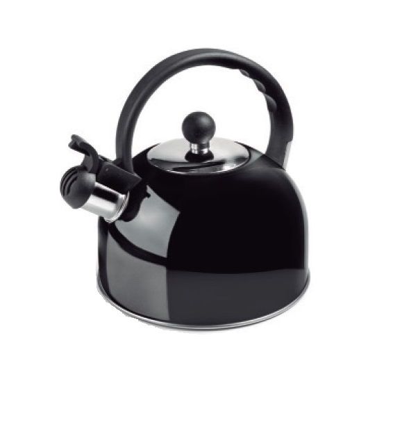 Ibili Stainless Steel Whistling Kettle, Black, 2.5 Litre Shop Today