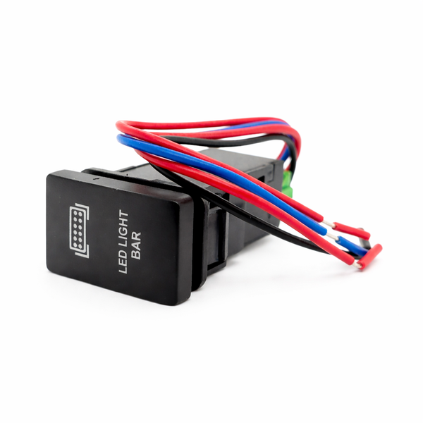12V LED Light Bar Rocker Switch - Universal On/Off Dash Switch