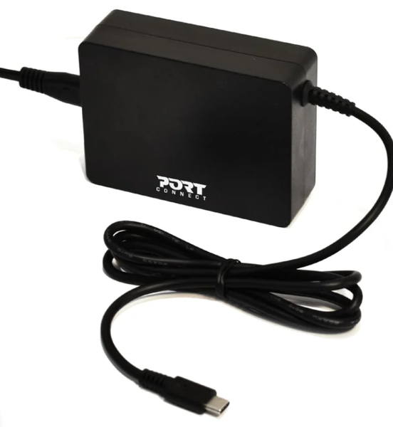 Port Connect 90W USB-C Power Adapter - Universal Laptop Charging