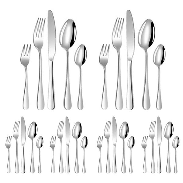 30 Piece Silverware Set Stainless steel Include Forks Knives Spoons