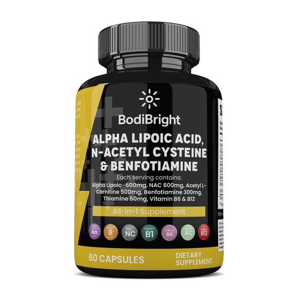 Alpha Lipoic Acid + N-Acetyl Cysteine &amp; Benfotiamine (60 Capsules)
