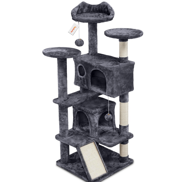 Topika Cat Tree Tower w/ Scratching Posts, Tall Tower Play House for Cats