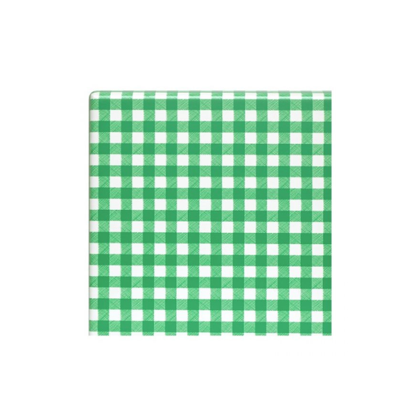 Disposable Serviettes - Green- Chequered - 1 Ply - 50 Piece