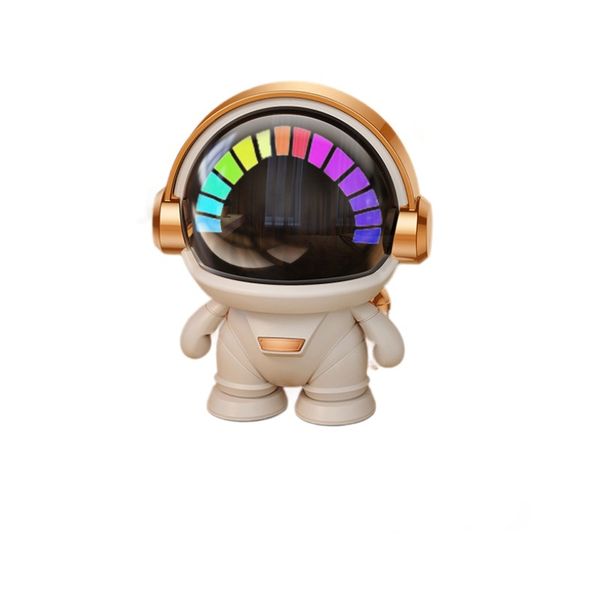 Portable Spaceman Bluetooth Speaker with Colorful Lights for Outdoor