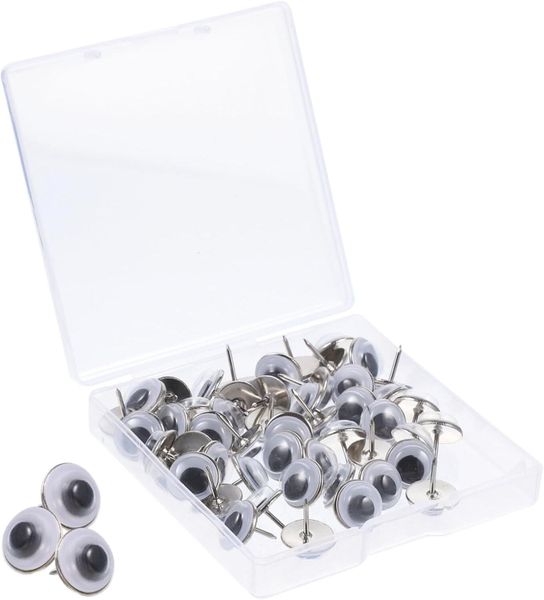 50pcs Decorative Cartoon Eyes Pushpins Heavy Duty Thumb Tacks