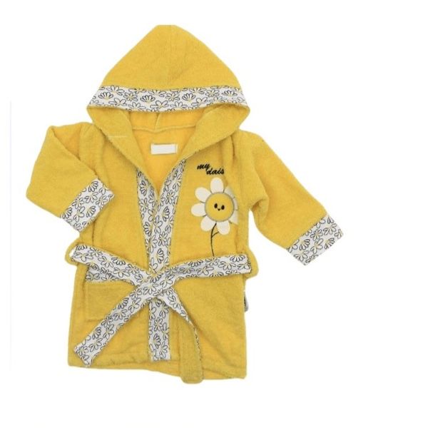 Sun flower Cotton Fleece Bathrobe