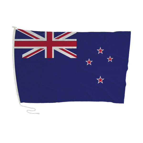 New Zealand Flag with Rope and Toggle - 180 x 120cm