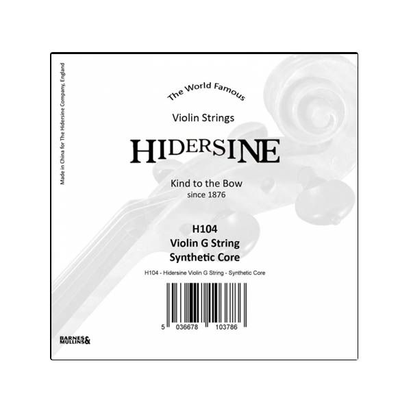 Hidersine Violin String Single G 4/4