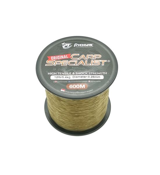 Pioneer Carp Specialist Fishing Line 600m - 12lb / 5.4kg (0.28mm)