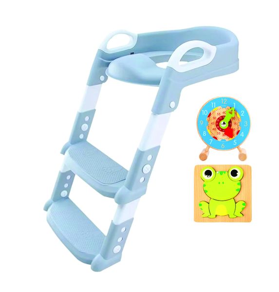 Toilet Ladder Seat, Non Slip Folding Children's Toilet Training with Steps