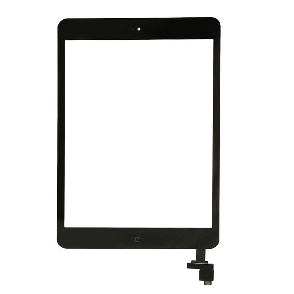 IOS Mini 1 2 Tablet Digitizer Screen: Tempered Glass Replacement with IC Chip &amp; Home Button