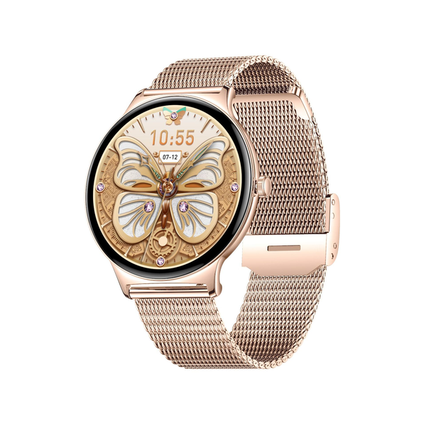 V89 Ultra-thin Calling Watch with 1.43-inch AMOLED Screen and Heart Rate