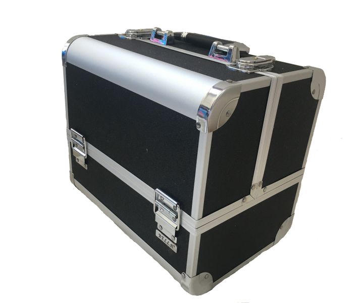 Aluminium Make Up Cosmetic Carry Case Black