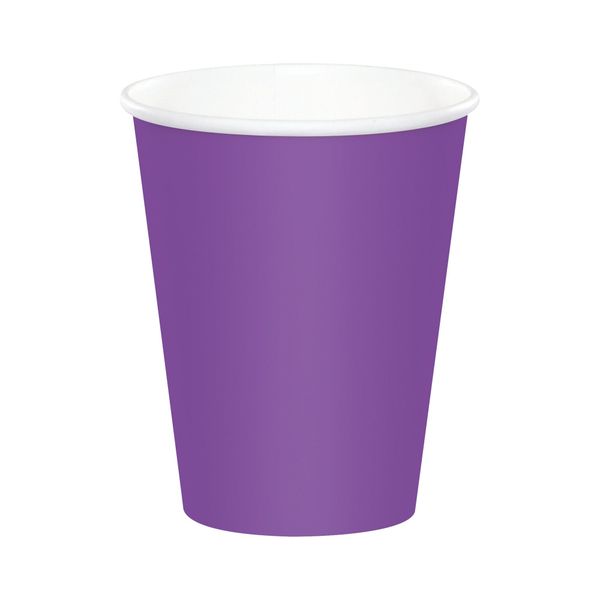 Paper Cups - Dark Purple - 20 Piece