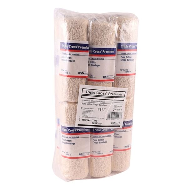 Triple Cross - Crepe Bandage 15cm x 4.5m 12's