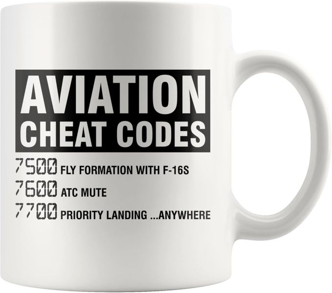 Aviation cheat codes-Father's day-Mother's day-Valentines-Christmas Mug