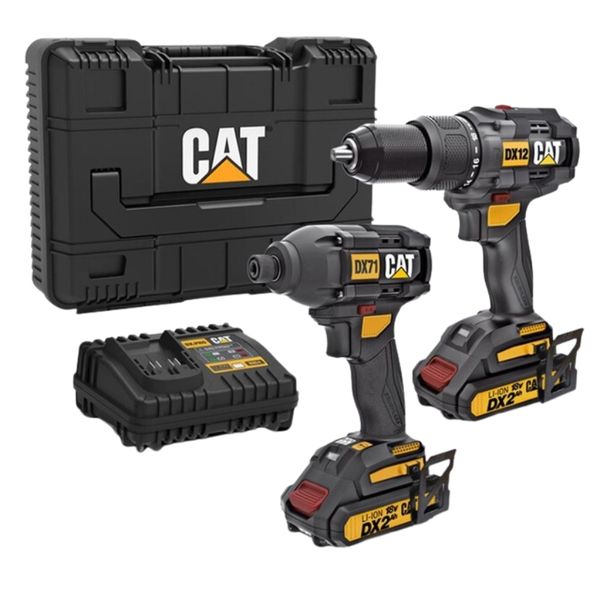 CAT - Cordless Hammer Drill &amp; Impact Driver Combo - 18V