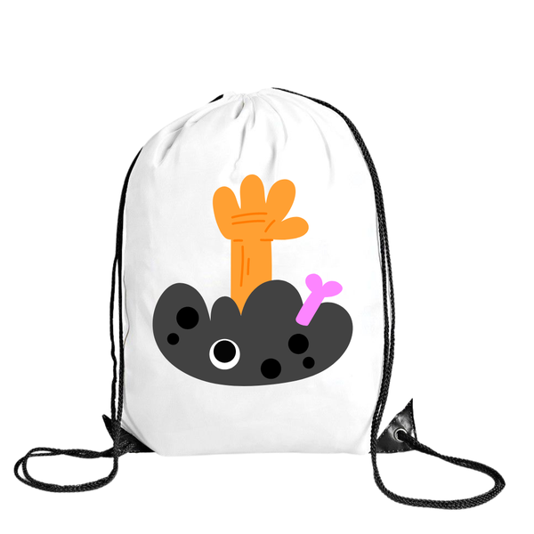 Katz Designs - Drawstring Bag -Polyester - Zombie Grave