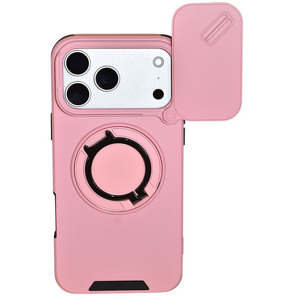 Phone Case with Sliding Camera Cover &amp; Kickstand - Compatible with iPhone
