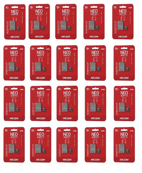 HIKSEMI Neo 32GB Micro SD Card with Adapter (Pack of 20)