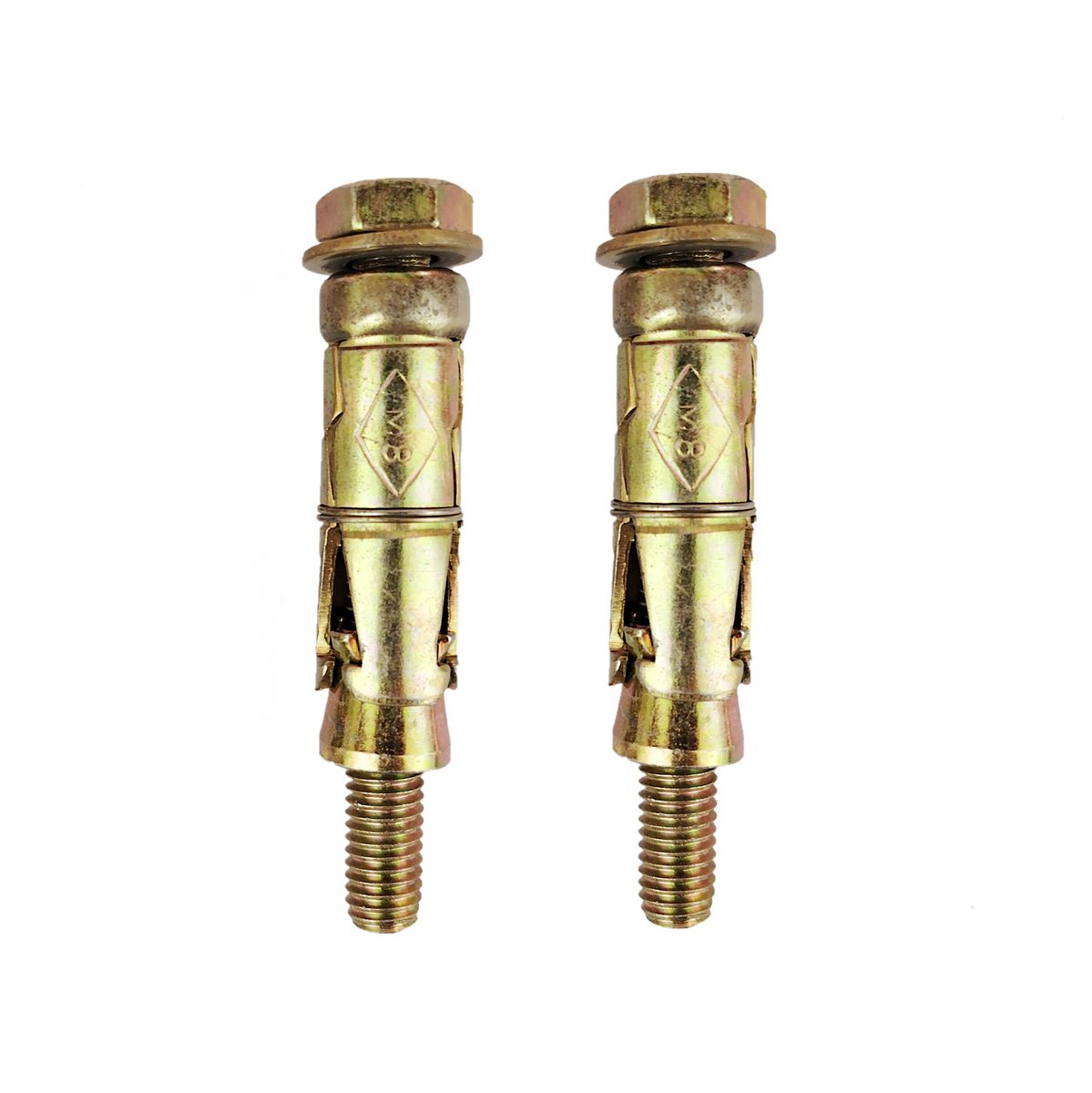 Osprey - M8 Rawl Bolts 8x65mm Shielded Zinc Heavy-Duty Anchor bolts -2 pack