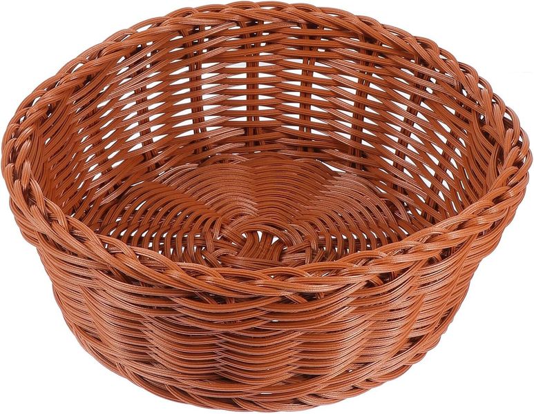 Natural Rattan Handwoven Storage Basket Home Tabletop Organization