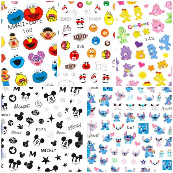 Nail Art Stickers - Self Adhesive Funky