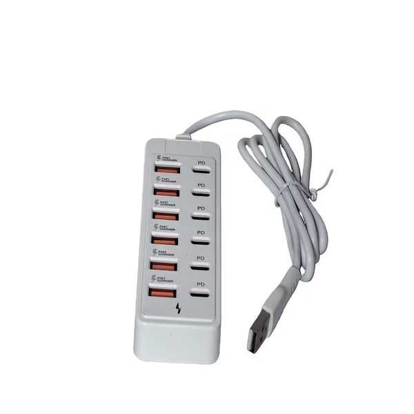 66WFast Charging Station,12-Port USB C&amp;USB Charger Hub for Multiple Devices