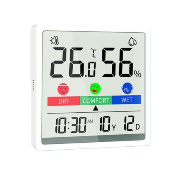 Hygrometer Indoor Thermometer, Desktop Digital Thermometer with Temperature