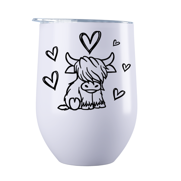 Heifer Love - Stainless Steel Double Wall Coffee Or Wine Tumbler
