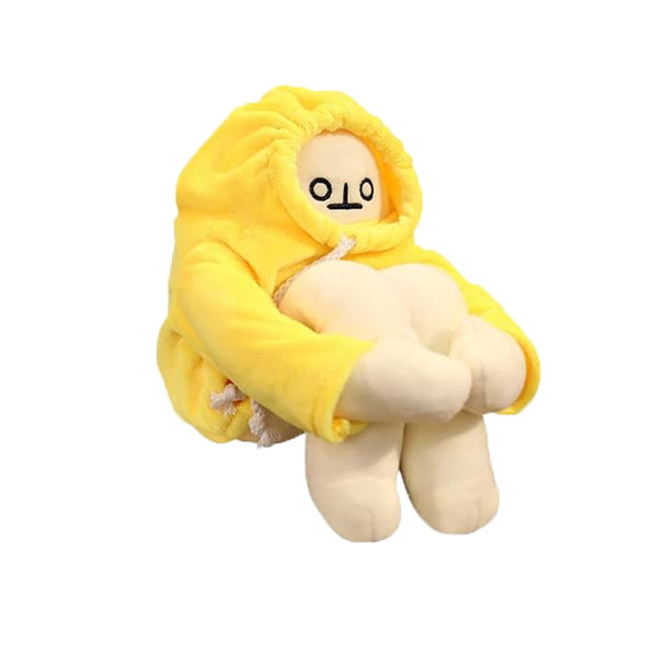 Posable Banana Man Plushie - Movable Limbs Stuffed Toy for Home Decor &amp;Play