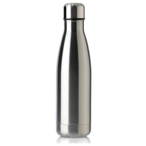 Silver Double Wall Water Bottle