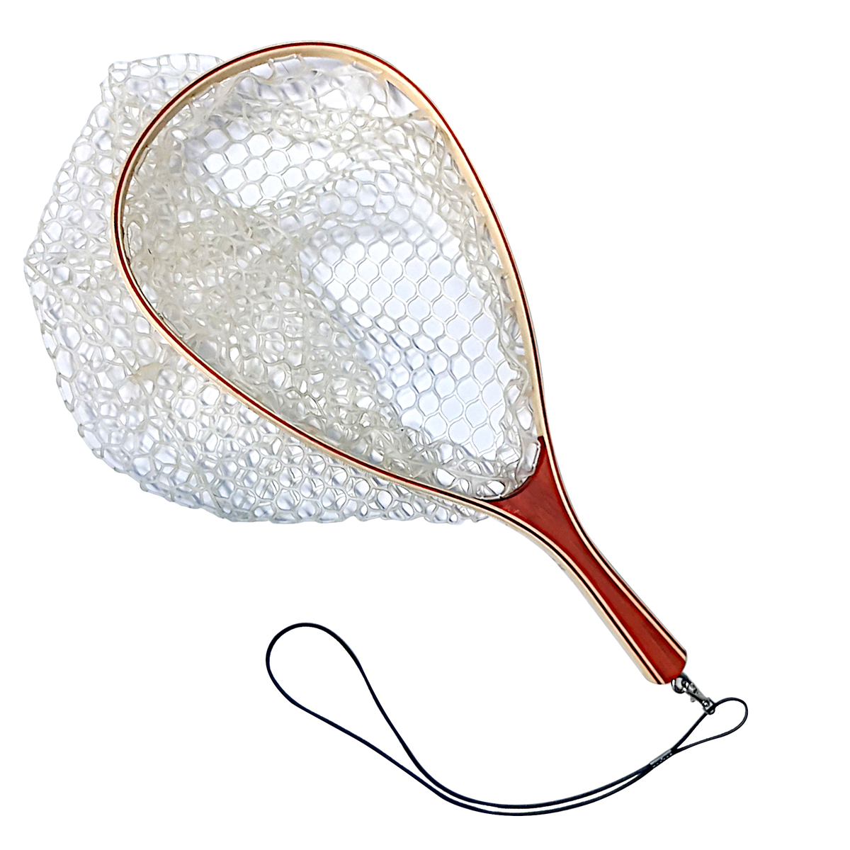 Kingfisher Fishing Bamboo Landing Net With Clear Rubber Mesh, Shop Today.  Get it Tomorrow!