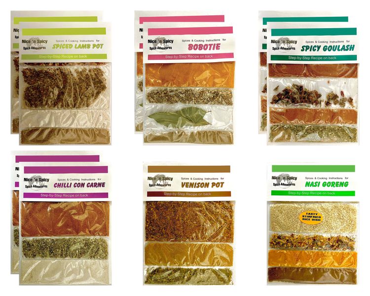 Nice 'n Spicy - Spice Pantry Dishes - 10x Variety Spice Packs