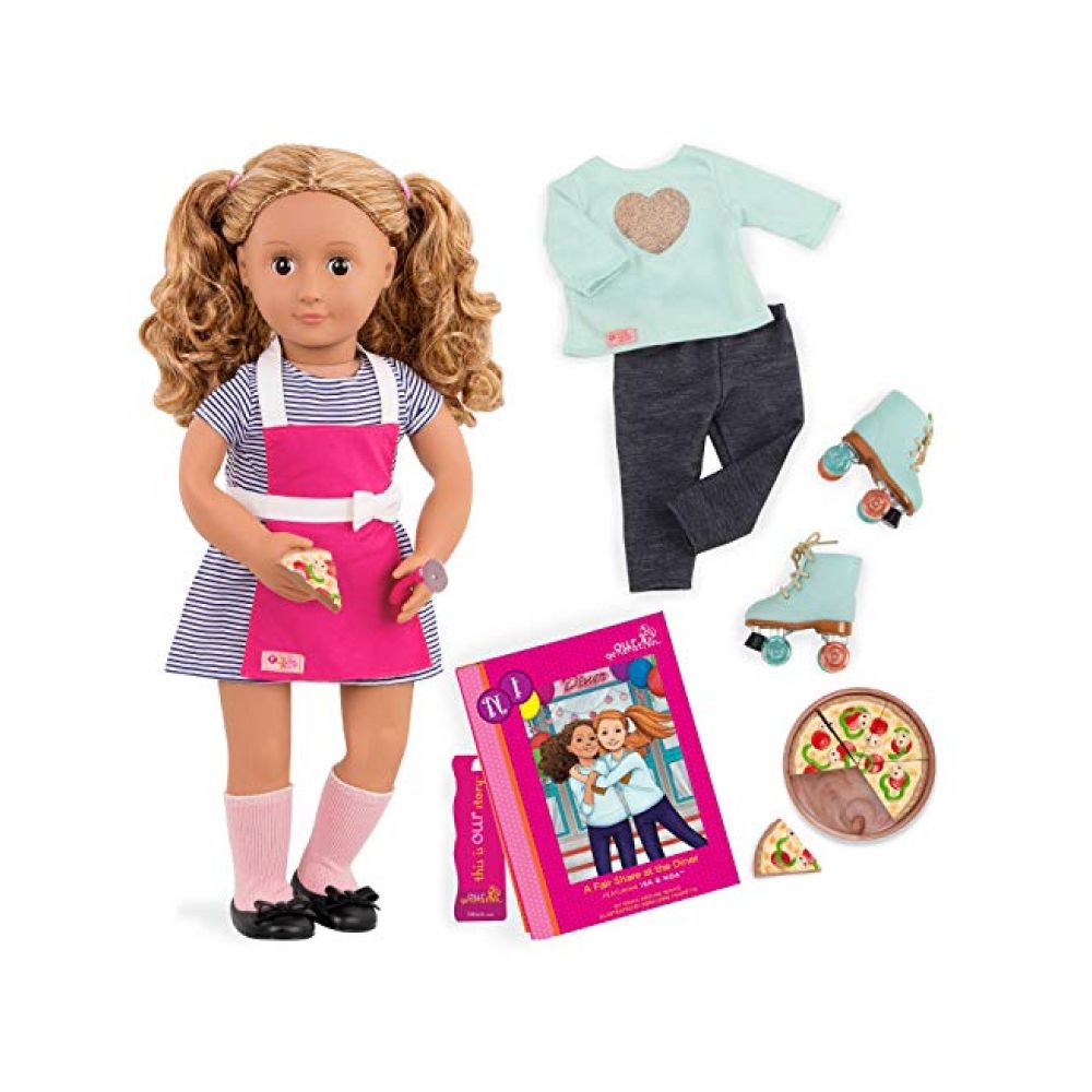 Our Generation Deluxe Doll With Book Isa Brown Hair Shop Today. Get